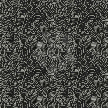 Seamless topographic map pattern. Vector seamless background.