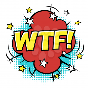 OMG! phrase in speech bubble. Comic text. Vector bubble icon speech phrase. Comics book balloon. Halftone background.