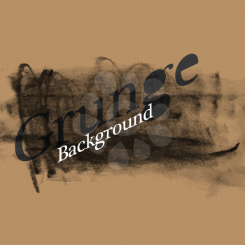Grunge background. Vector template for overlays. On cardboard realistic texture