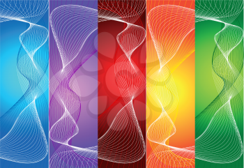 Set of abstract banner backgrounds