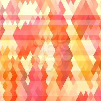 Seamless geometric pattern in orange colors