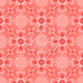 Ornamental seamless lace pattern in vintage style
