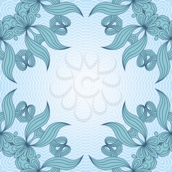 Ornamental geometric lace pattern in vintage style