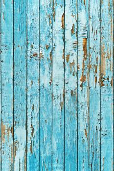 Old blue wood plank background.