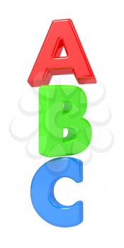 ABC Letters - Image Isolated on White.