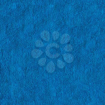 Blue Microfiber Textile Surface. Seamless Tileable Texture.