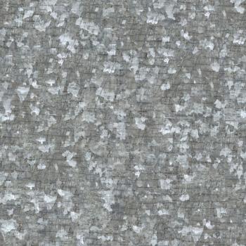 Zinced Tin Surface. Seamless Tileable Texture.