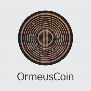 Ormeuscoin Finance. Blockchain Cryptocurrency - Vector Sign Icon. Modern Computer Network Technology Illustration. Digital Graphic Symbol of ORME. Concept Design Element.