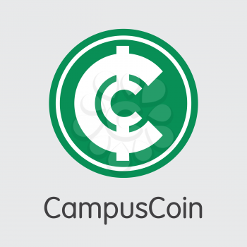 Campuscoin Blockchain Web Icon. Blockchain, Block Distribution CMPCO Transaction Icon