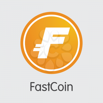 Fastcoin Blockchain Illustration. Blockchain, Block Distribution CBX Transaction Icon
