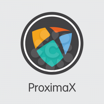 XPX - Proximax. The Trade Logo or Emblem of Crypto Coins, Market Emblem, ICOs Coins and Tokens Icon.