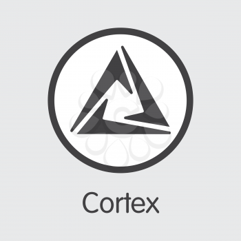 CTXC - Cortex. The Icon or Emblem of Cryptocurrency, Market Emblem, ICOs Coins and Tokens Icon.