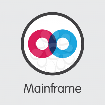 MFT - Mainframe. The Market Logo or Emblem of Coin, Market Emblem, ICOs Coins and Tokens Icon.