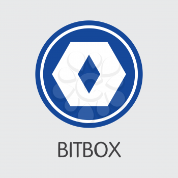 Exchange - Bitbox Copy. The Crypto Coins or Cryptocurrency Logo. Market Emblem, Coins ICOs and Tokens Icon.