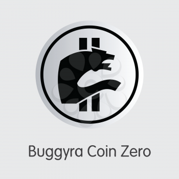 BCZERO - Buggyra Coin Zero. The Logo or Emblem of Virtual Momey, Market Emblem, ICOs Coins and Tokens Icon.