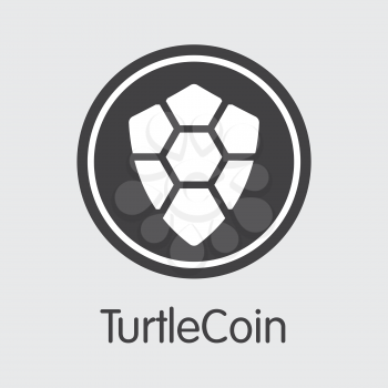 Turtlecoin TRTL . - Vector Icon of Crypto Currency. 