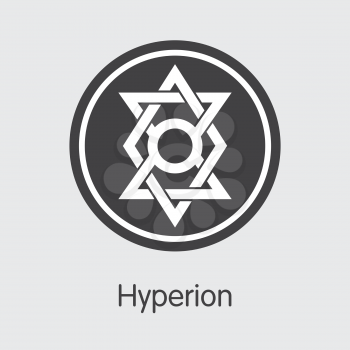 HYN - Hyperion. The Logo or Emblem of Coin, Market Emblem, ICOs Coins and Tokens Icon.