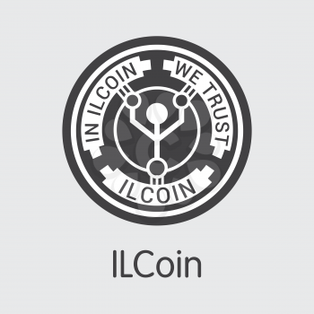 ILC - Ilcoin. The Logo or Emblem of Crypto Coins, Market Emblem, ICOs Coins and Tokens Icon.