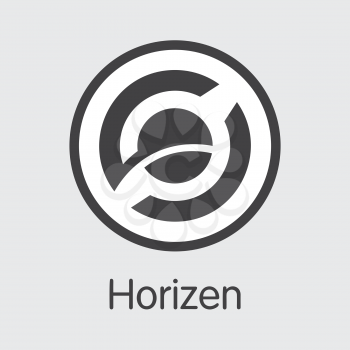 ZEN - Horizen. The Market Logo or Emblem of Money, Market Emblem, ICOs Coins and Tokens Icon.
