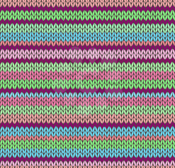 Style Seamless Color Knitted Pattern