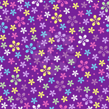 Flower seamless color pattern 