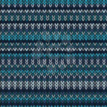 Knitted Seamless Color Striped Pattern