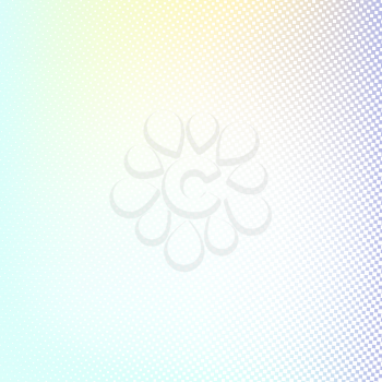 Halftone background. Light blue green lilac white and yellow color square shape banner