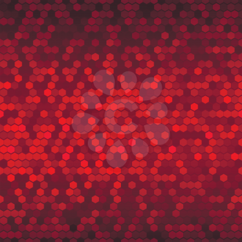 Abstract Red Seamless Vector Cell Pattern