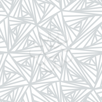 Seamless geometric light grey and white pattern. Vector sample