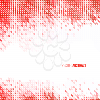 Abstract light red and white geometric background.