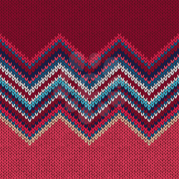 Knitted seamless pattern. Classic Knitwear fashion consept background.