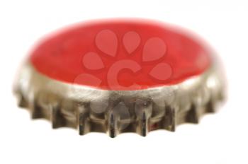 Macro shot of a bottle cap with shallow depth of field