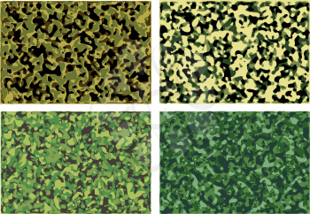 set of the camouflage textures. 10 EPS