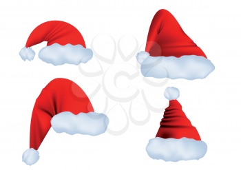Santa Claus hat isolated on a white background