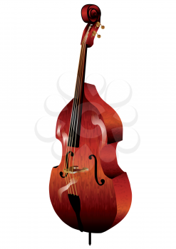 Royalty Free Clipart Image of a Contrabass