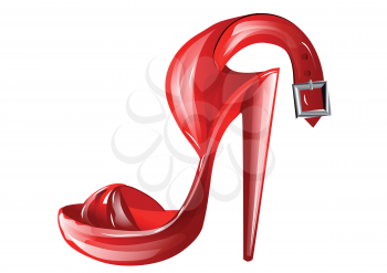 high heel. shoe isolated on a white background