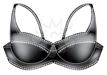 brassiere isolated on a white background. 10 EPS