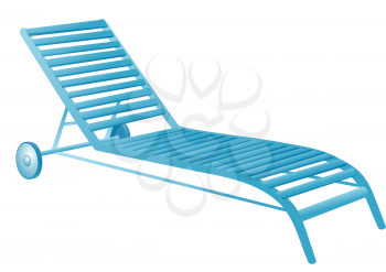 chair swimming pool isolated on a white background