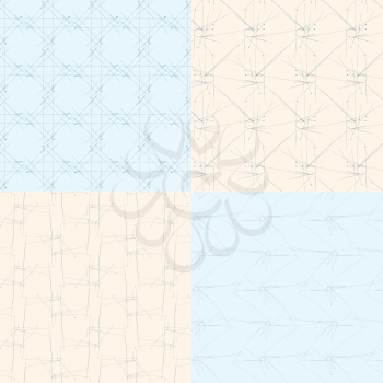 geometric seamless backgrounds3 on blue and bege 