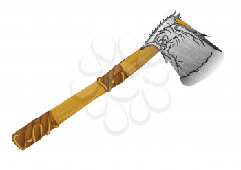 lumber decorative axe isolated on a white background