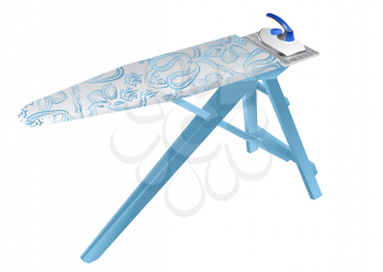  ironing board isolated on a white background
