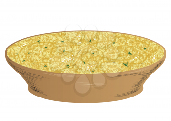 hummus. illustration of food isolated on a white background