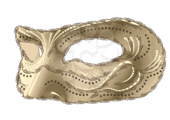mask of carnival isolated on white background