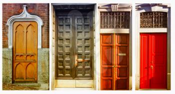 colourful front doors to houses and homes