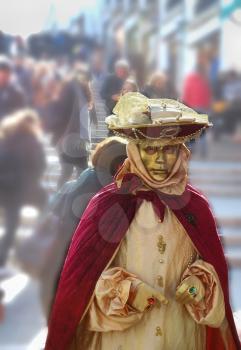 Venice Carnival, costume and masks, Italy 2019
