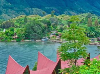 Samosir Island on Lake Toba, Sumatra, Indonesia, Southeast Asia