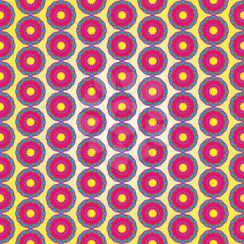 Multicolor seamless floral pattern for texture or background