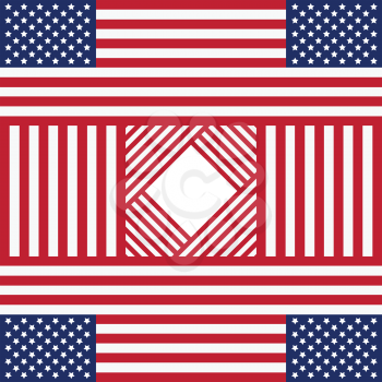 Patriotic USA background in style of american flag