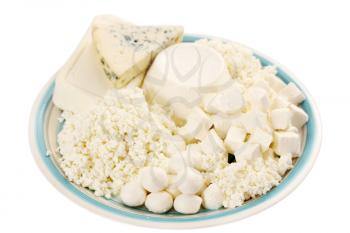 still life of dairy products and soft cheese varieties