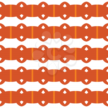 Vector seamless pattern texture background with geometric shapes, colored in orange and white colors.